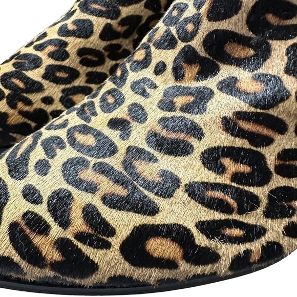 NEW Amercian Eryn Rag Calf Hair Cheetah Booties Women's 8.5 Heeled Ankle Boots - Picture 2 of 8